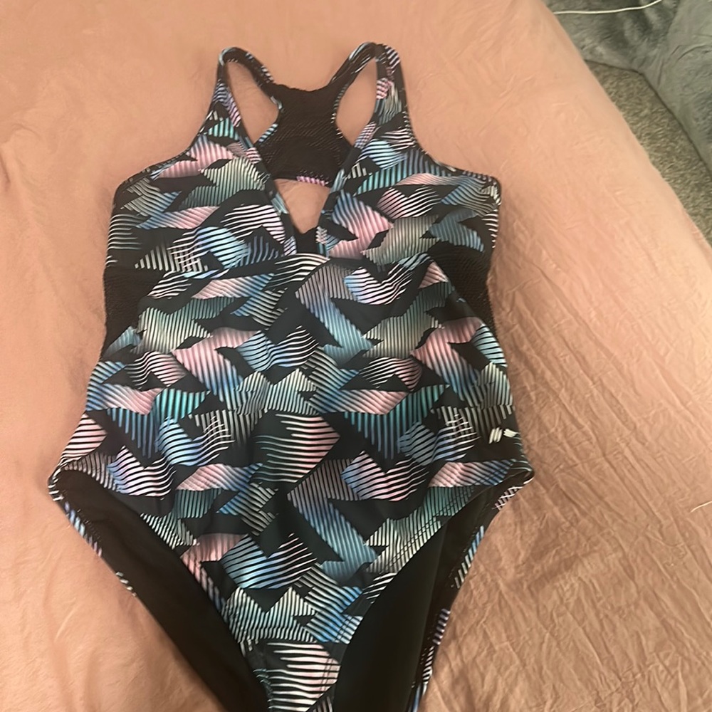 RBX. swimsuit one piece XL multi color back cutout